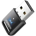 UGREEN Bluetooth Adapter, USB Bluetooth 5.3 Adapter for PC, Wireless Bluetooth Dongle, Plug and Pl