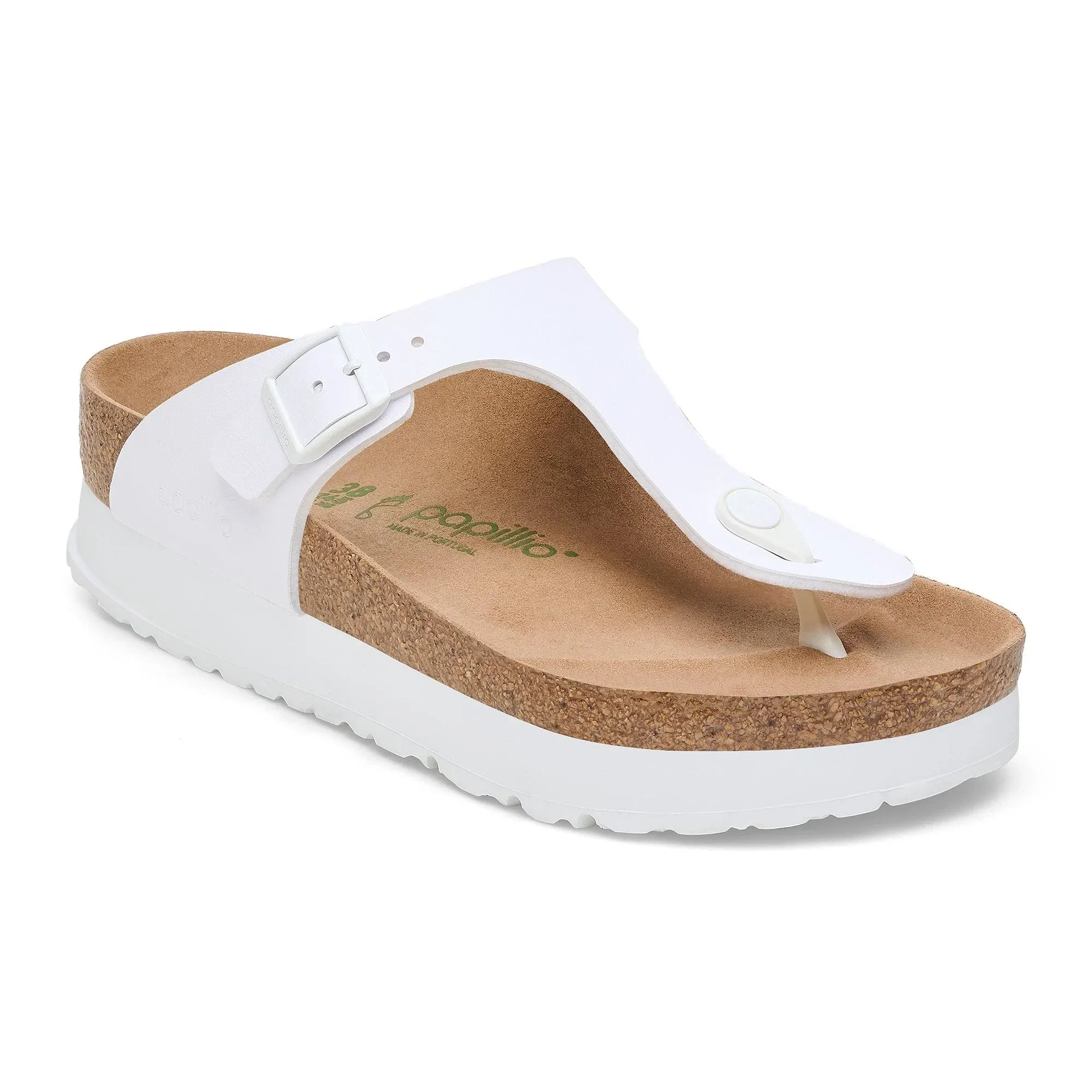 Gizeh Platform Vegan White Birko-Flor Regular / 41