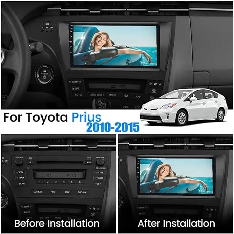 AWESAFE Car Stereo Android 12 for Toyota Tundra 2007-2013 Sequoia 2008-2018, Touch Screen Car Radio Wireless Carplay GPS Navigation WiFi Bluetooth Mirror Link Steering Wheel Control