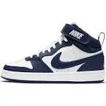 Nike Court Borough Mid 2 White Blue Void (GS)