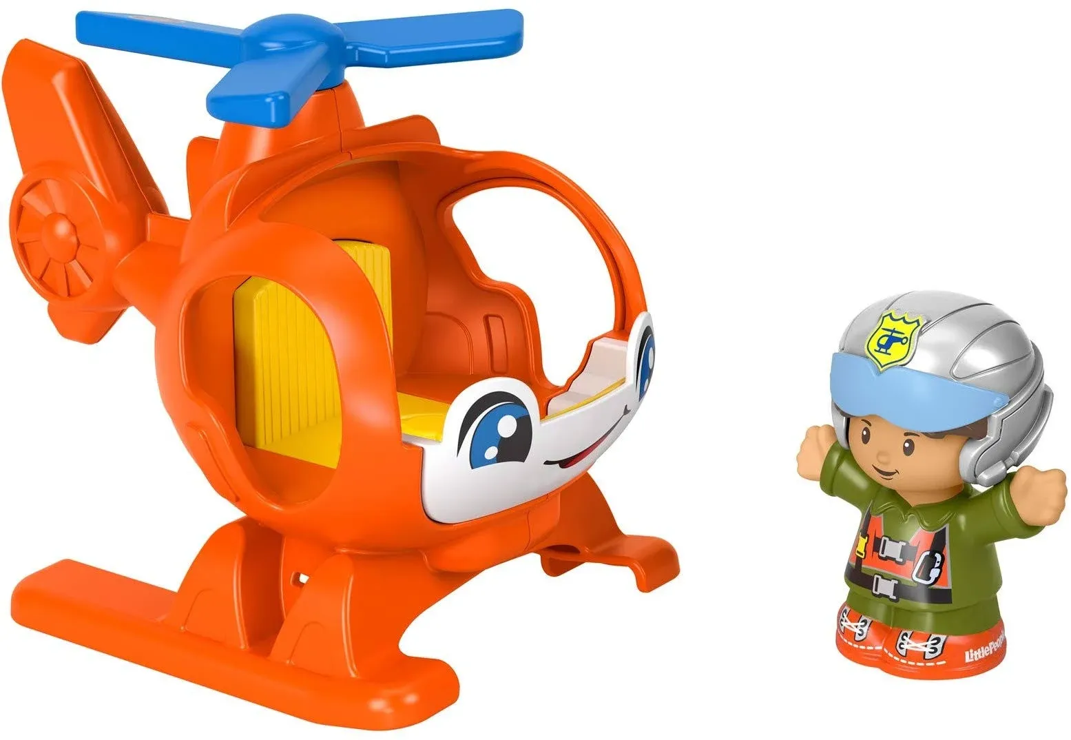 Fisher Price Little People Fly Along Helicopter with Pilot