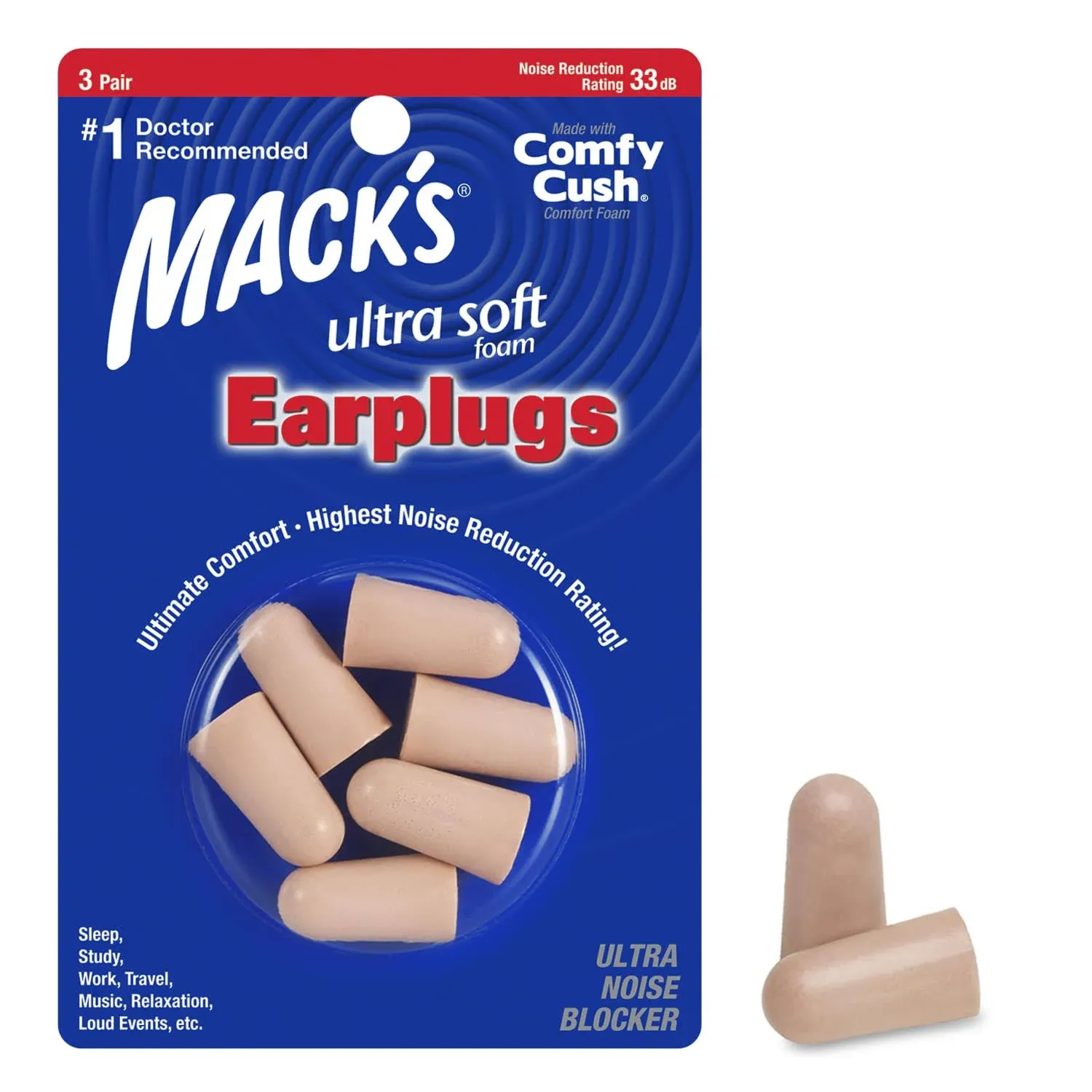 Mack's Ultra Soft Foam Earplugs