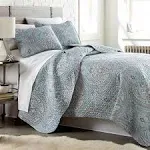 Southshore Fine Living, Inc. Oversized King Quilt, Boho Bedding Set, Pure Melody Paisley Quilt Bedspread King Size/California King Coverlet Quilt &