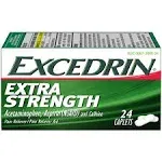 Excedrin Extra Strength Pain Relief Aid, Caplets - 24 count