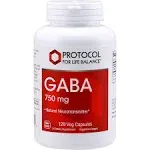 Protocol GABA 750mg - Normal Cognition- Supplement - 120 Veg Caps