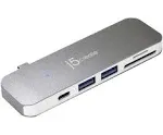 j5create Jcd388 USB-C UltraDrive 6-in-1 Mini Dock