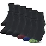 Gildan Men's Half Cushion Terry Foot Bed Ankle Socks, 12-Pack, Size: Shoe Size: 6-12, Assorted