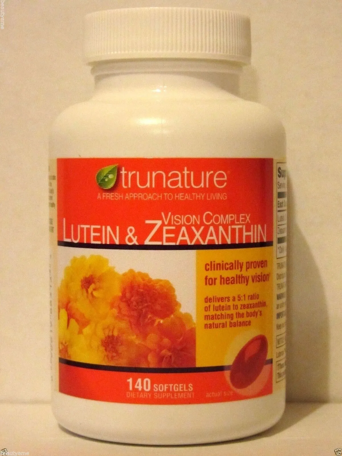 trunature VISION COMPLEX LUTEIN &amp; ZEAXANTHIN 140 Softgels