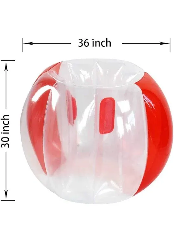 sunshinemall Bumper Balls for Kids 2 Pack(3FT/0.90m) Inflatable Body Bubble Ball Sumo Bumper Bopper Toys Heavy Duty Durable PVC Vinyl Kids Adults Physical