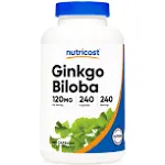 Nutricost Ginkgo Biloba Extract 120mg, 240 Capsules - Gluten Free &amp; Non-GMO