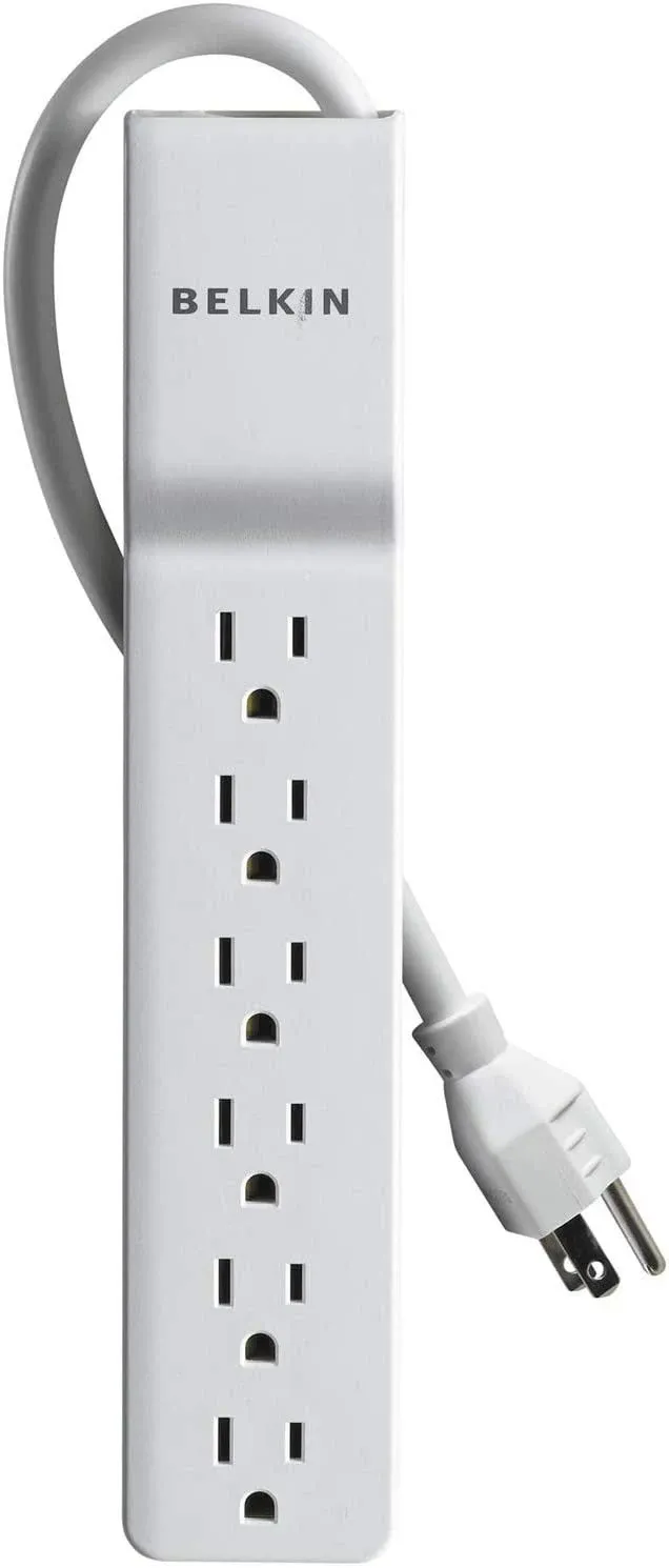 Belkin® Home-Office Series Surge Protector With 6 Outlets, 2.5' Cord