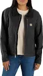 Carhartt Rugged Flex Loose Fit Canvas Detroit Jacket, Black