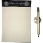 Waterproof Shower Notepad with Pencil - Shower Notebook with Waterproof Paper