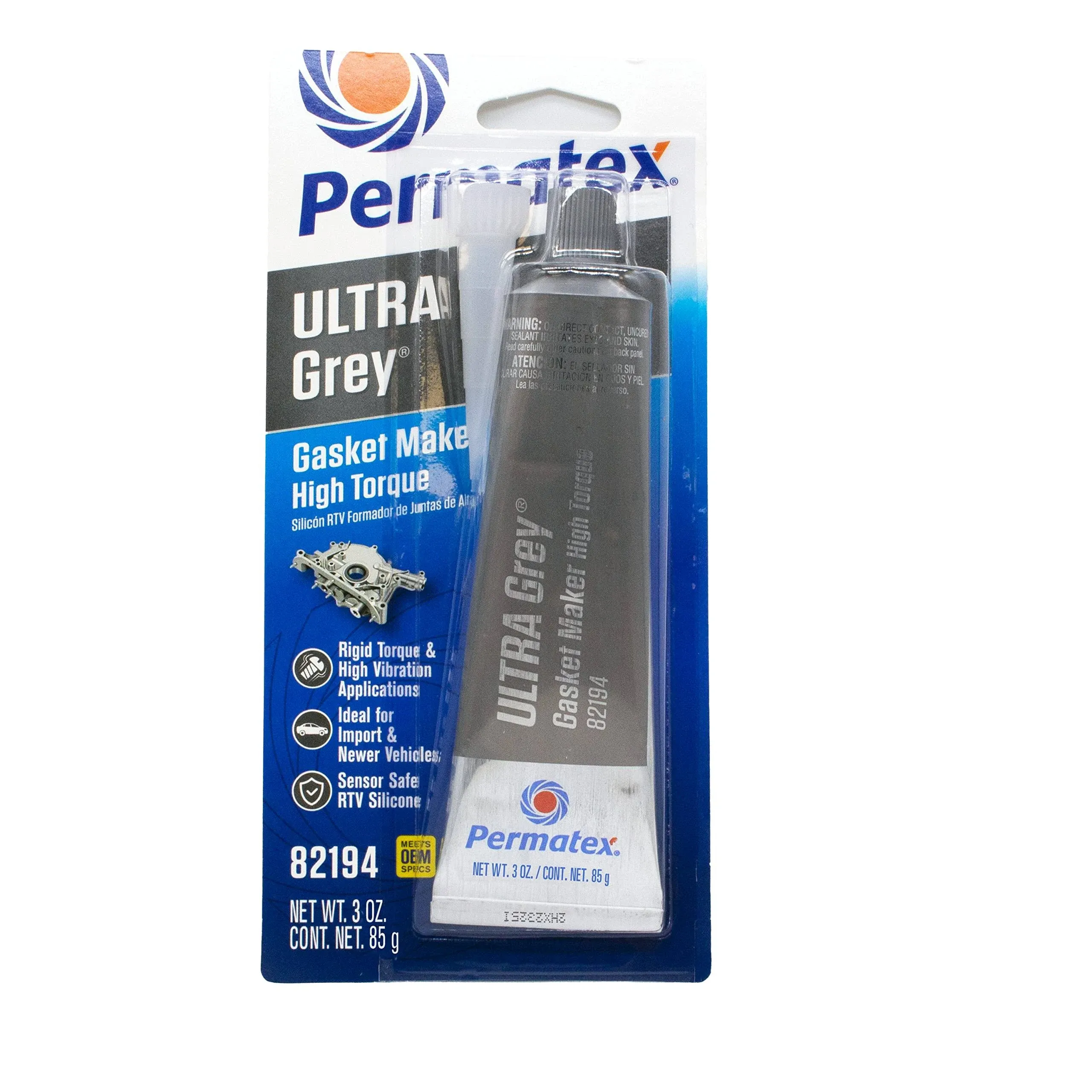 PMT-22074 PERMATEX ULTRA GREY RTV SILICONE GASKET MAKER, .5 OZ