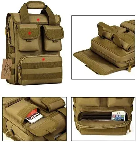 ArcEnCiel Tactical Messenger Bag Men MOLLE Sling Pack Briefcase Gear Handbags Utility Carry Satchel