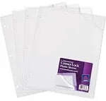 Avery Three-hole Punched Corner Lock Plastic Sleeves, 9.5 X 11.75, Clear, 4/pack