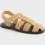 Loeffler Randall Women's Sawyer Crochet Flat Sandal