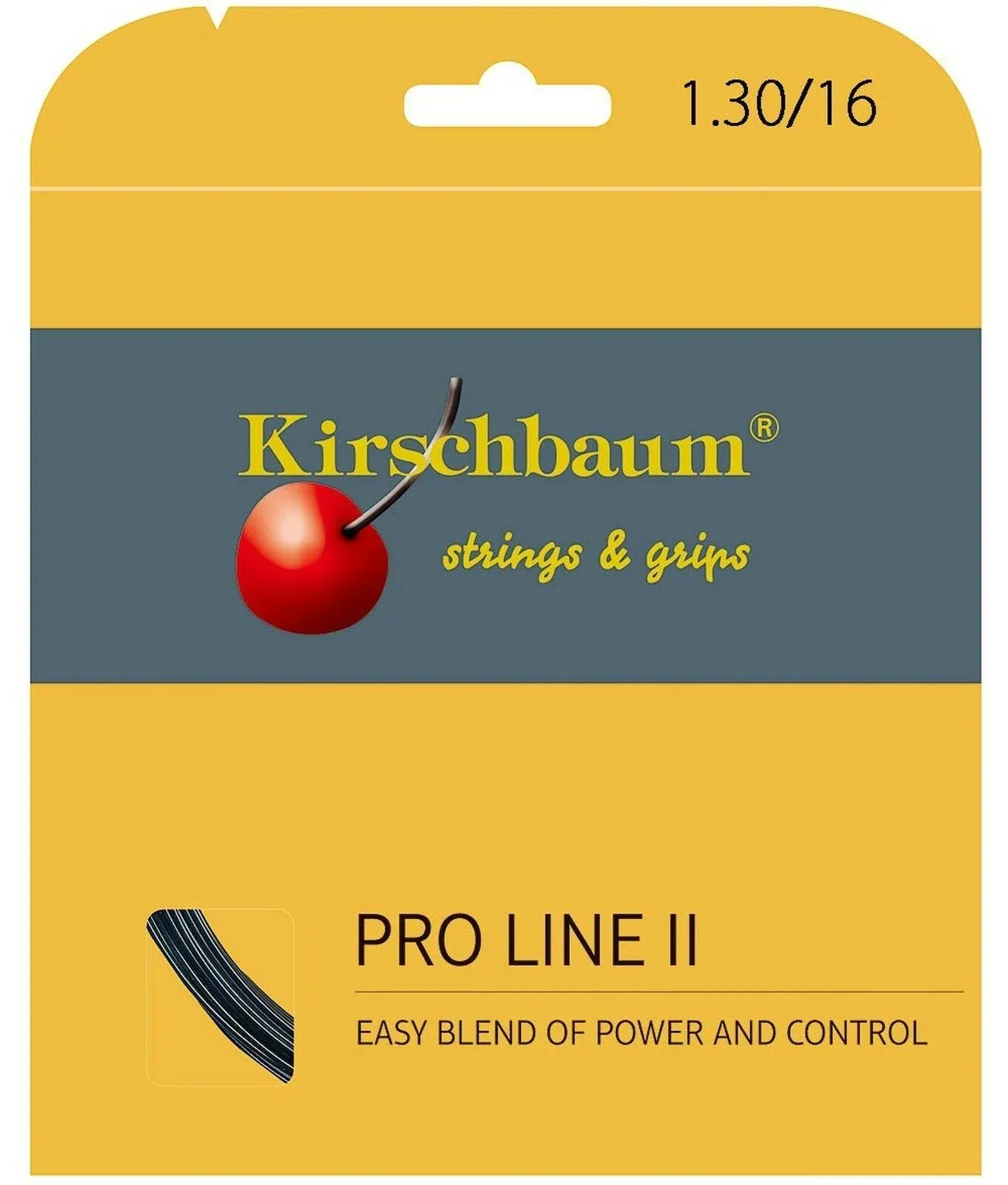 Kirschbaum Pro Line II Black 16 Gauge 1.30mm Tennis String NEW