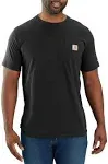 Carhartt Men's Force Relaxed Fit Midweight Short-Sleeve Pocket T-Shirt - Black