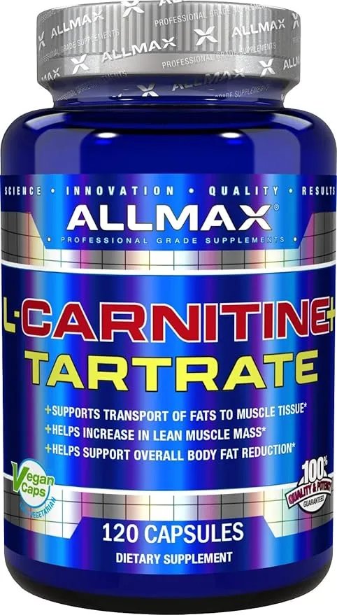 ALLMAX Nutrition L-Carnitine + Tartrate, 120 Capsules