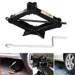 DICN Scissor Jack with Crank Handle Car Tire Repair Kit Emergency for Toyota Camry Corolla Prius Vios - 2 Ton/ 4.2-15 inch