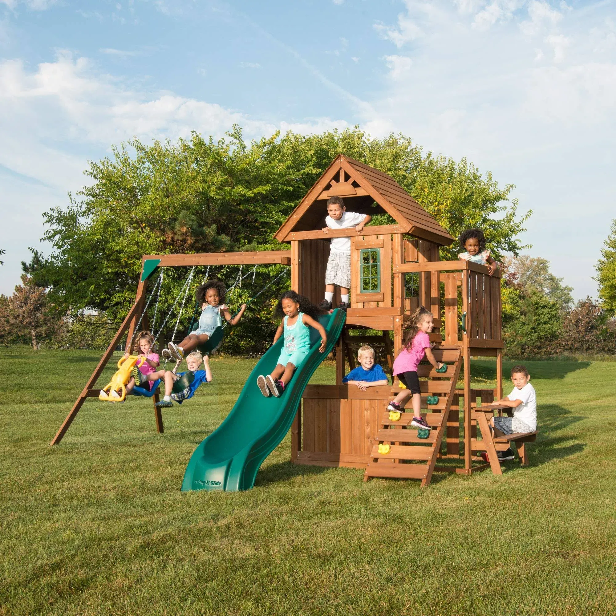 Swing-N-Slide Tioga Fort Wood Complete Play Set