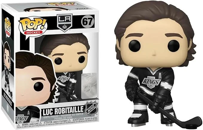 Funko POP NHL: Legends - Luc Robitaille (LA Kings), Multicolor, 3.75 inches