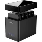 ORICO 5 Bay 3.5inch Hard Drive Enclosure USB 3.0 to SATA Magnetic Tool-Free External HDD Docking Station Case with 12V/6.5A Power Adapter for Family Storage Expansion Up to 90TB (5x18) - DS500U3