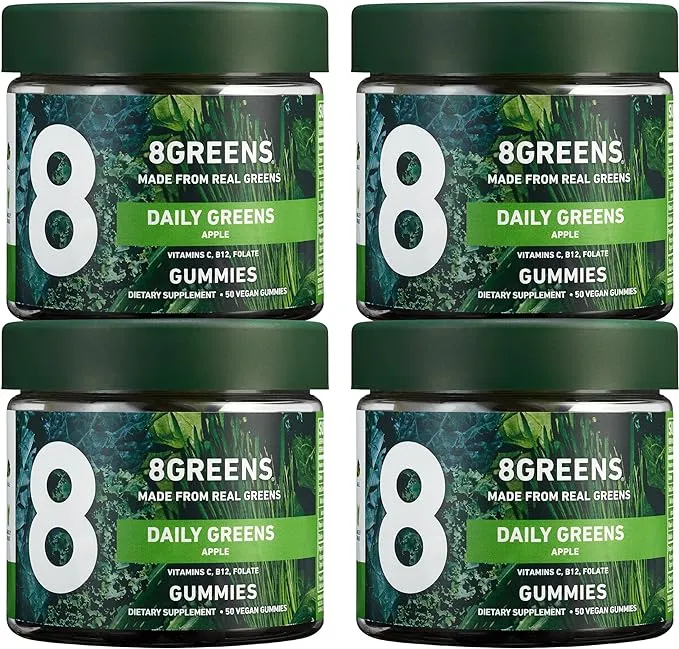 8Greens Daily Greens Gummies (peach)