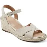 Easy Spirit Women's Shandra Ankle Strap Round Toe Wedge Sandals