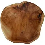 Wooden bowl Creative Wood Bowl Root Carved Bowl Decorative Handmade Natural Wood Candy Serving Fruit Bowl(9"-10")