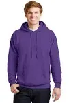 Hanes EcoSmart - Pullover Hooded Sweatshirt. P170, XL / Purple