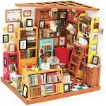 Sam's Study Room DIY Miniature Dollhouse Kit