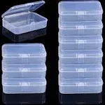 10 Pack Clear Plastic Playing Cards Boxes Poker Card Gaming Deck Cases