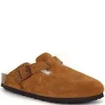 Birkenstock Women's Boston Shearling Clog in Mink Suede Size EU 40/US 9-9.5 Narrow