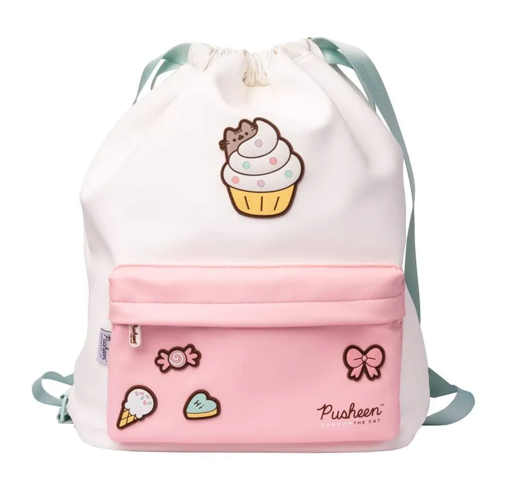 Girls Pusheen Rose Collection Backpack & Pencil Cases selection Pink Blue Mint