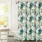 Lush Decor Floral Paisley Shower Curtain, 72" x 72", Blue