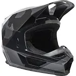 Fox Racing Motocross Youth V1 Core Bnkr Helmets-Black/<wbr/>Camo-Youth Small