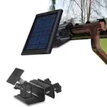 HOLACA Weatherproof Gutter Mount for Ring Solar Panel- Wall Mount Bracket Outdoor Mount Accessories for Ring Solar Panel (Black)