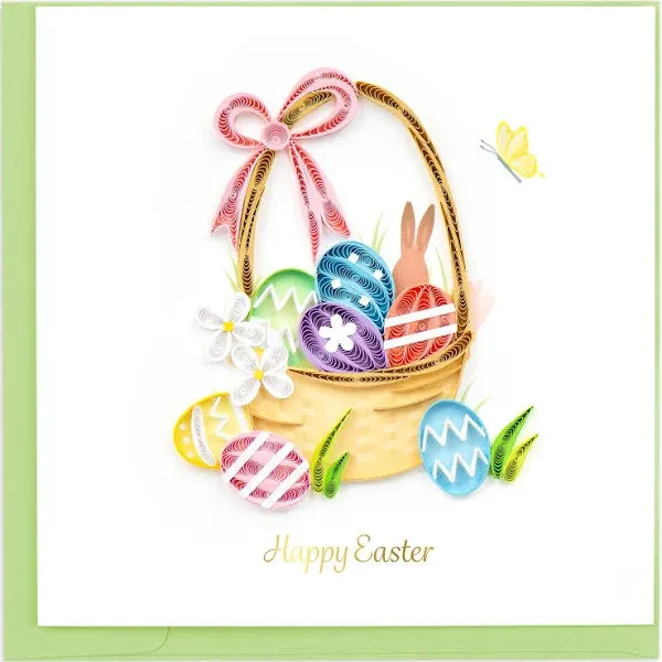 HD696 Quilling Card – Easter Basket