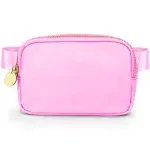 DANCOUR Pink Fanny Pack Crossbody Bags For Women - Pink Belt Bag For Women Crossbody - Everywhere Belt Bag For Women Fashion Waist Packs Mini Bag Waist Bag For Women Cross Body Fanny Pack For Women