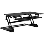 48 in. Black Extra-Wide Height Adjustable Desk Converter