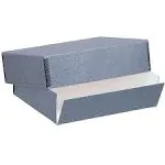 Lineco Drop-Front Archival Box (23 x 31 x 3", Blue/Gray)