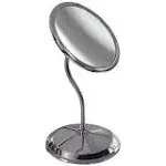 7" Round Double Vision™ Gooseneck Mirror 10X/5X