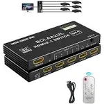 8K Hdmi 2.1 Switch 120Hz 4K 5 In 1 Out, Bolaazul 8K60hz Hdmi 2.1 Splitter Switc