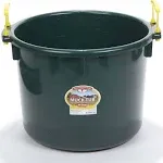 Little Giant® Plastic Muck Tub | Durable & Versatile Utility Bucket with Handles | Muck Bucket | Rope Handles | 40 Quart | Green