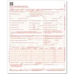 ComplyRight CMS-1500 Health Insurance Claim Forms, One-Part, 8.5 x 11, 1,000/Carton