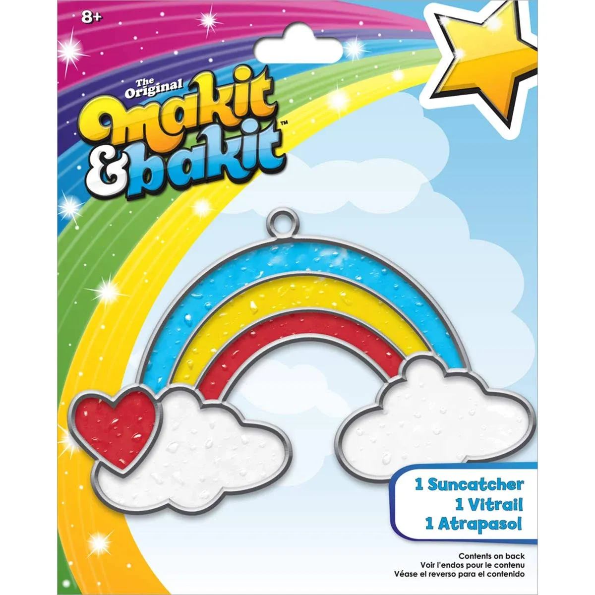 Colorbok TB-66597 Makit and Bakit Suncatcher Kit, Rainbow with Clouds