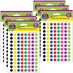 Mini Colorful Circles Valu-Pak Stickers, 1144 Per Pack, 6 Packs