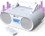  Boombox B4 CD Player Portable Audio System - New 2024 - AM/FM Radio with Black